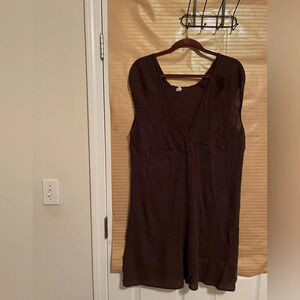 MERONA~100% COTTON~SLIP ON DRESS~BROWN~SIZE 20-22